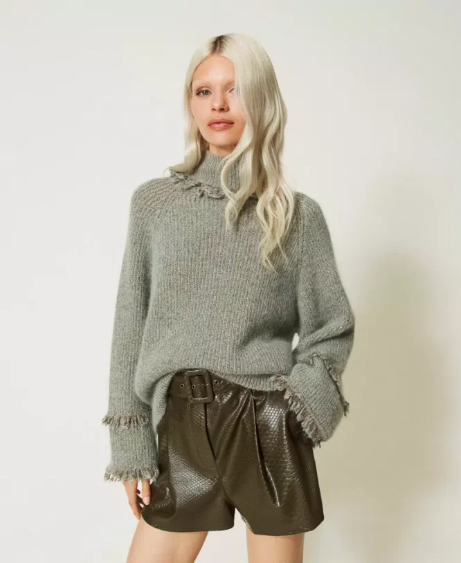 KNIT T-SHIRT WITH LUREX TWINSET BLOUSES 3