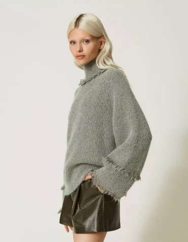 KNIT T-SHIRT WITH LUREX TWINSET BLOUSES 2