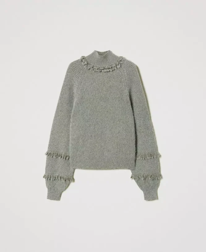 KNIT T-SHIRT WITH LUREX TWINSET BLOUSES 7