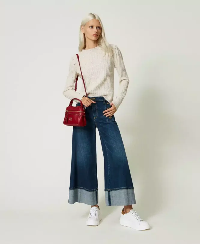 KNIT T-SHIRT WITH LUREX AND SEQUINS TWINSET BLOUSES 8