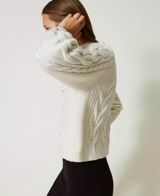 WOOL BLOUSE WITH EMBROIDERY TWINSET BLOUSES 5