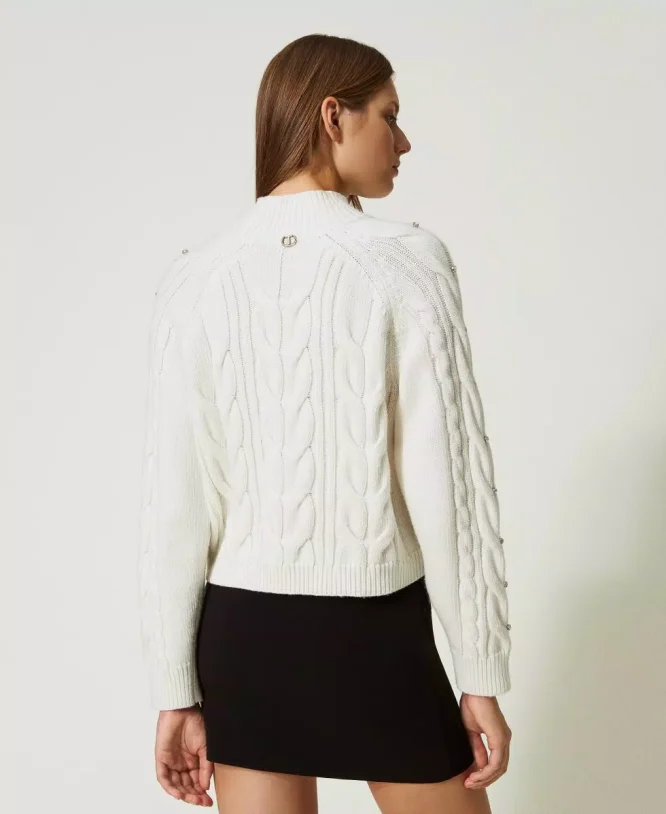 WOOL BLOUSE WITH EMBROIDERY TWINSET BLOUSES 6