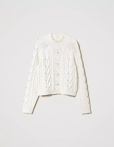 WOOL BLOUSE WITH EMBROIDERY TWINSET BLOUSES 2