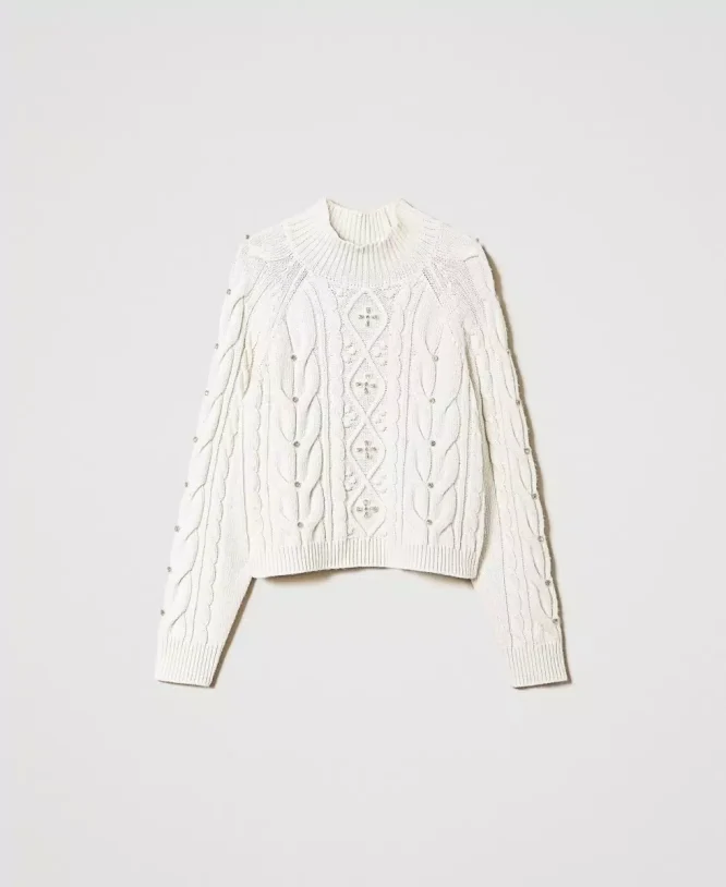 WOOL BLOUSE WITH EMBROIDERY TWINSET BLOUSES 4