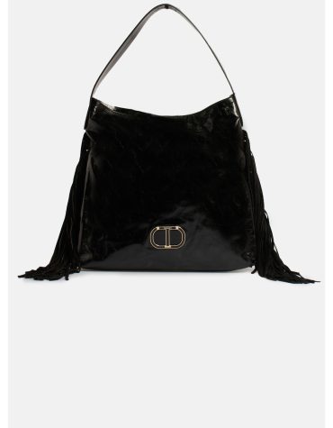 “MELROSE” LEATHER BAG WITH CROSSBODY TWINSET ACCESSORY