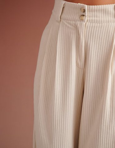 MIRIAM CURDUROY TROUSERS (IVORY) KARAVAN CLOTHES