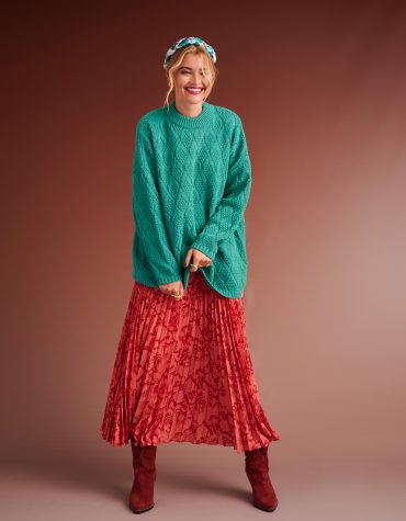 BRODY OVERSIZED SWEATER (MINT) KARAVAN BLOUSES