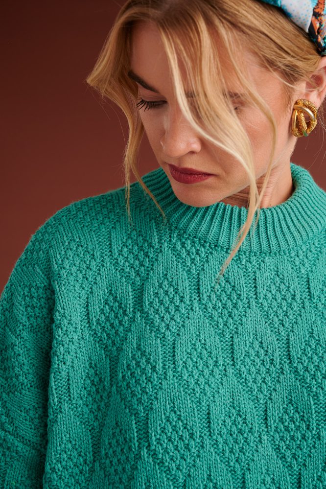 BRODY OVERSIZED SWEATER (MINT) KARAVAN BLOUSES 4