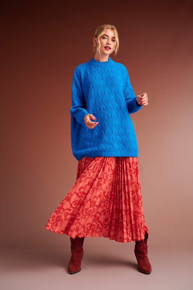 BRODY OVERSIZED SWEATSHIRT (TURQUOISE) KARAVAN BLOUSES 5