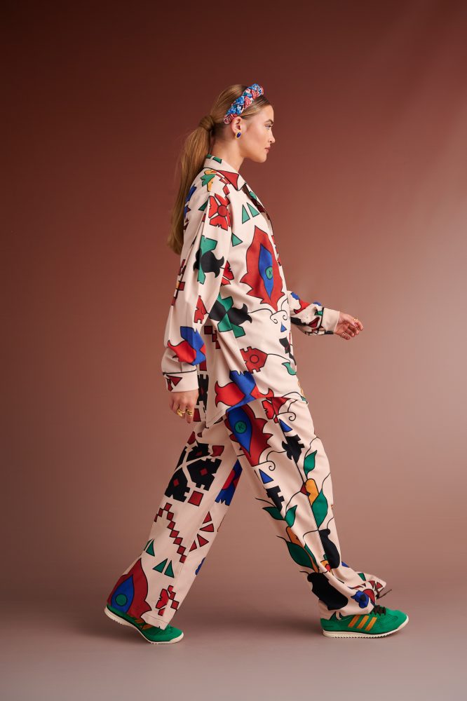 NORINE OVERSIZED ΠΟΥΚΑΜΙΣΟ (IVORY MULTI) KARAVAN ΝΕΕΣ ΑΦΙΞΕΙΣ 6