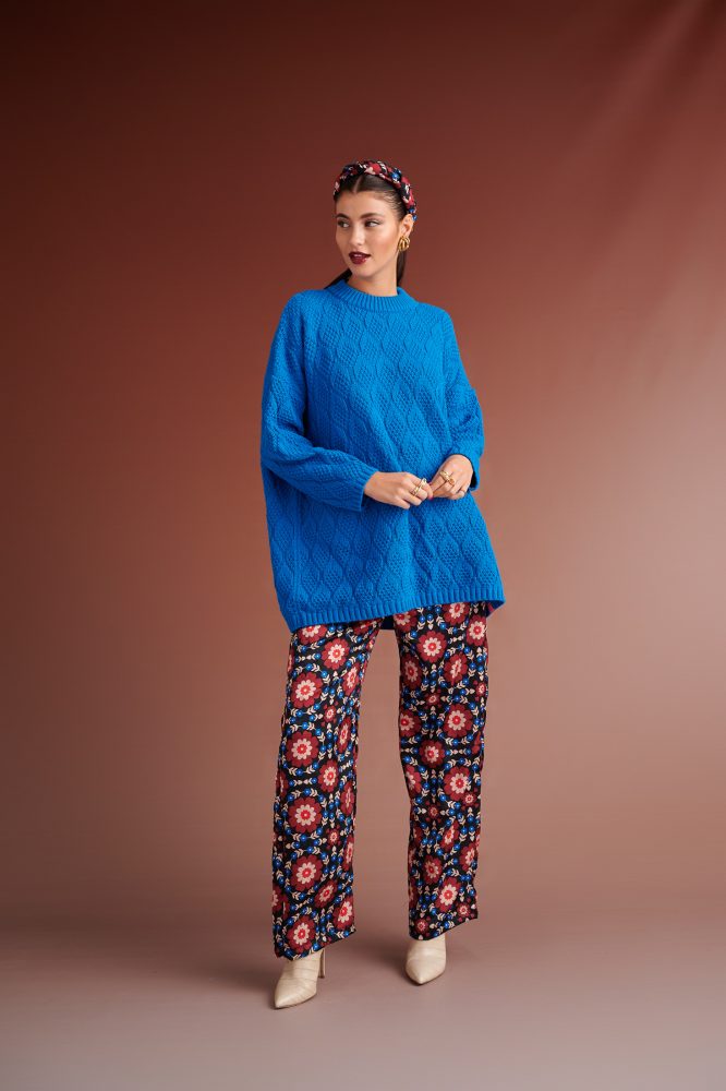 BRODY OVERSIZED SWEATSHIRT (TURQUOISE) KARAVAN BLOUSES 3
