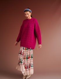 TRAVIS KNIT TROUSERS WITH ELASTIC WAIST ( IVORY) KARAVAN CLOTHES