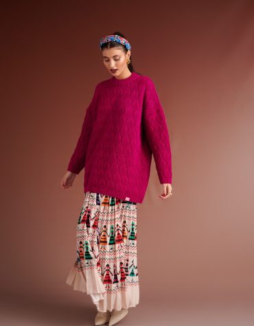 BRODY OVERSIZED SWEATER (MAGENDA) KARAVAN BLOUSES