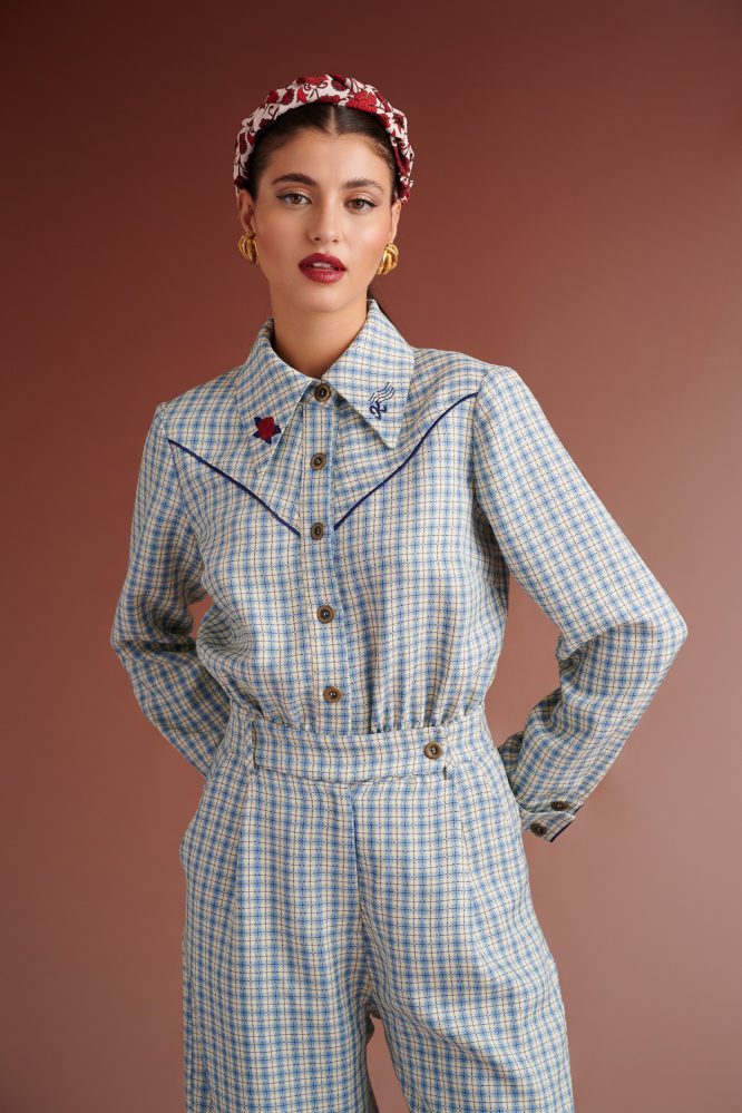 OLIVER WESTERNJUMPSUIT CHECK SHIRT KARAVAN CLOTHES 8