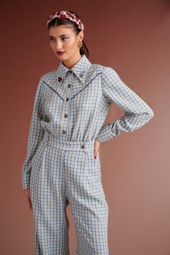 OLIVER WESTERNJUMPSUIT CHECK SHIRT KARAVAN CLOTHES 7
