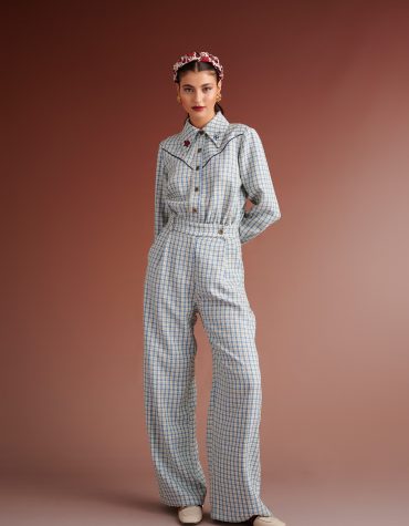 OLIVER WESTERNJUMPSUIT CHECK SHIRT KARAVAN CLOTHES