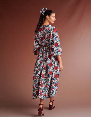 RACQUEL ΦΟΥΤΕΡ OVERSIZED DRESS (IVORY RED) KARAVAN CLOTHES 2