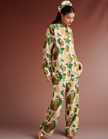OSMAN TROUSERS WITH ELASTIC WAIST (PEARS) KARAVAN CLOTHES