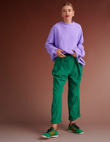 WILMA OVERSIZED SOFT SWEATER (LILAC) KARAVAN BLOUSES 2