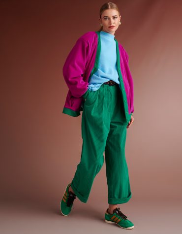 KALIA BOMBER JACKET (MAGENDA GREEN) KARAVAN CLOTHES