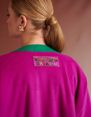 KALIA BOMBER JACKET (MAGENDA GREEN) KARAVAN CLOTHES 2