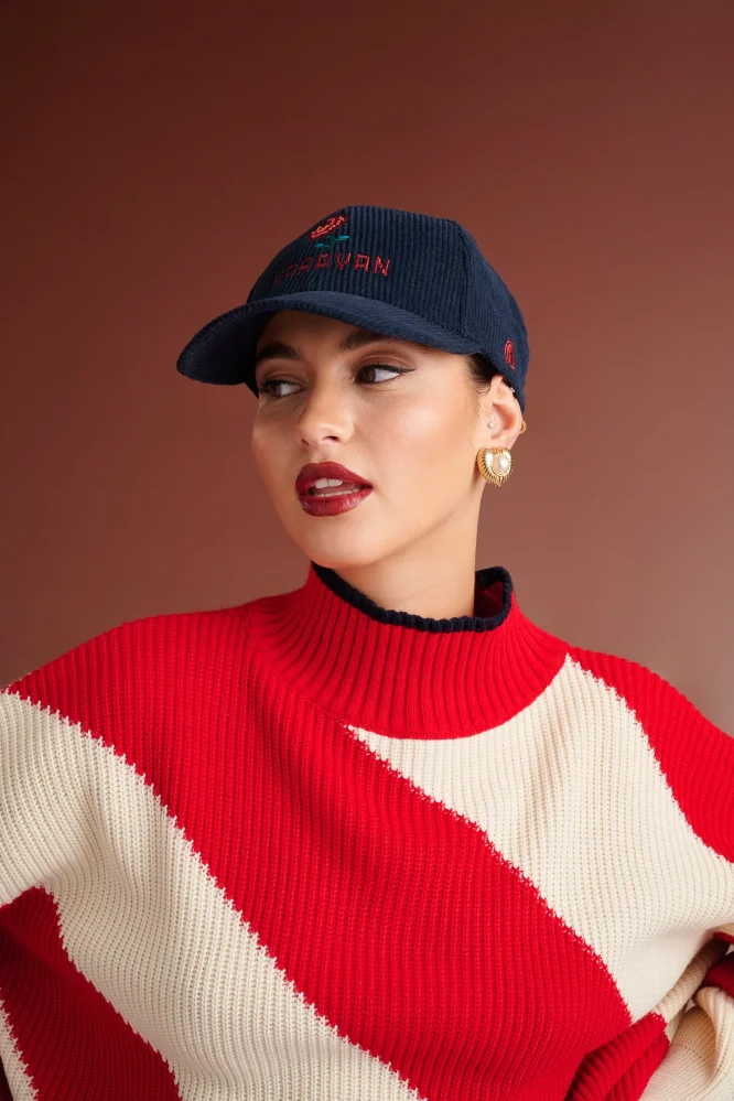 ASTRID CURDUROY DAD HAT (DARK BLUE) KARAVAN ACCESSORY 5