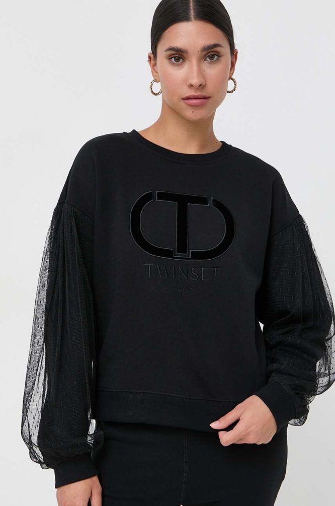 OVAL T LOGO SWEATSHIRTTWINSET BLOUSES 3