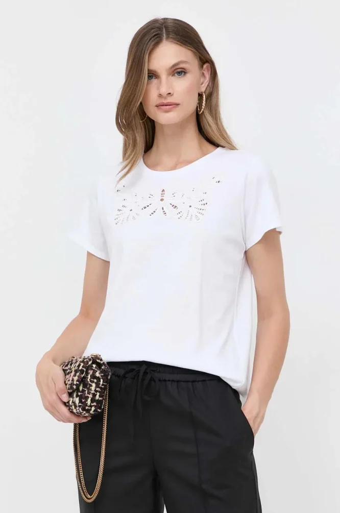 EMBROIDERED T-SHIRT TWINSET BLOUSES 3
