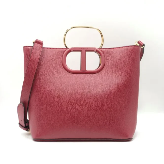ΤΣΑΝΤΑ ‘LILA’ ΜΕ ΛΑΒΗ OVAL T TWINSET ΑΞΕΣΟΥΑΡ 4