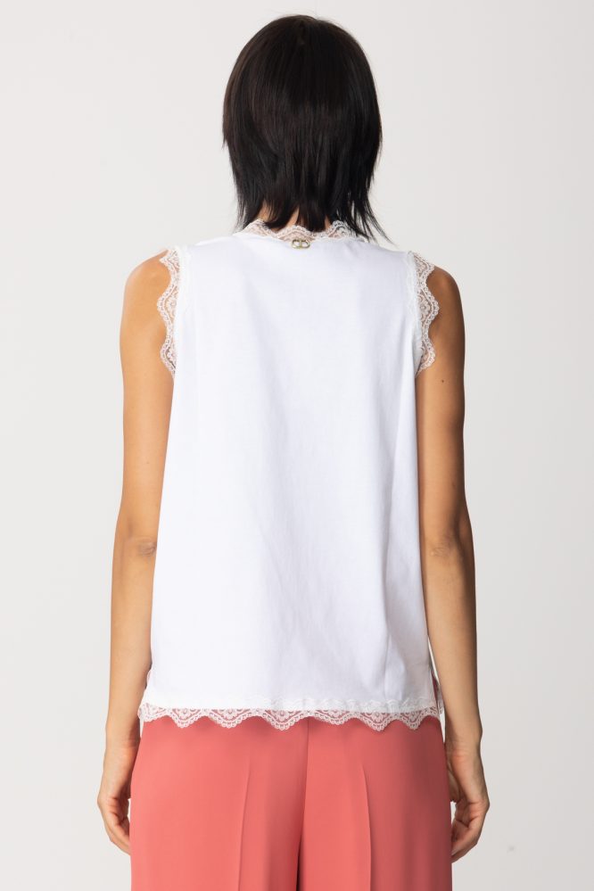 SATIN TOP WITH LACE TWINSET BLOUSES 6