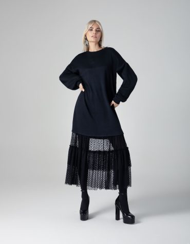 EMMY KNITTED TULLE DRESS MAMOUSH CLOTHES