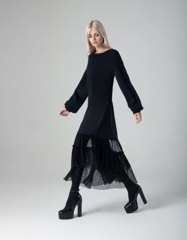 EMMY KNITTED TULLE DRESS MAMOUSH CLOTHES 2