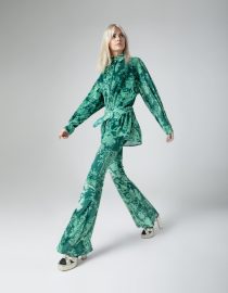 LYDIA VELVET TROUSERS (GREEN) MAMOUSH CLOTHES 6