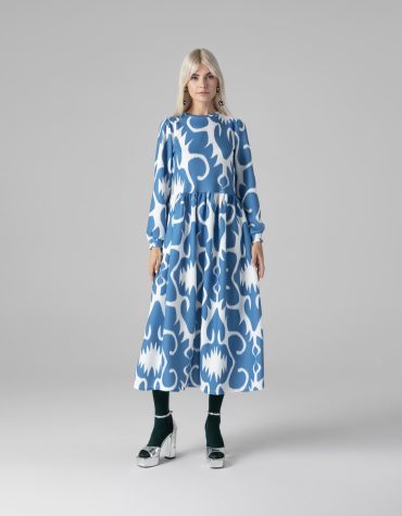 LUCY DRESS SWEATSHIRT (BLUE/WHITE) MAMOUSH CLOTHES 2