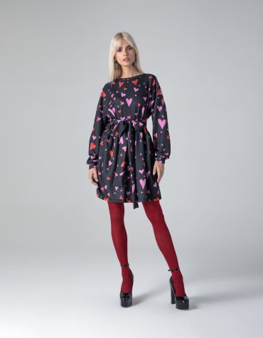 SANE SHORT DRESS (BLACK HEARTS) MAMOUSH CLOTHES 2