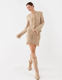 KNITTED JACKET TWINSET CLOTHES 2
