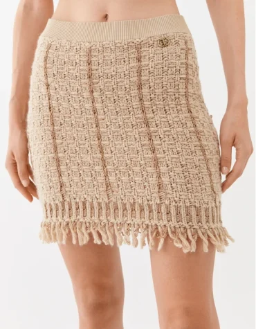 KNITTED MINI SKIRT TWINSET ΡΟΥΧΑ 2