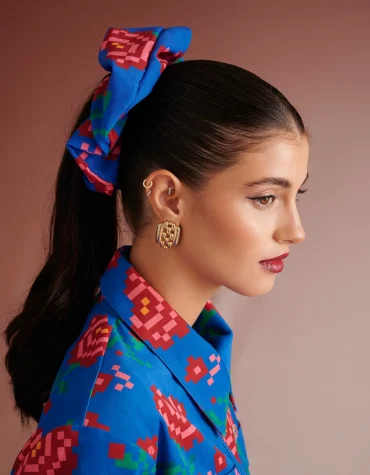 RORY SCRUNCHIE (PIXEL BLUE) KARAVAN ACCESSORY 2