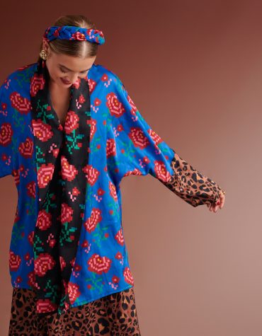 REMI KIMONO (THREE/PATTERN) KARAVAN BLOUSES 2