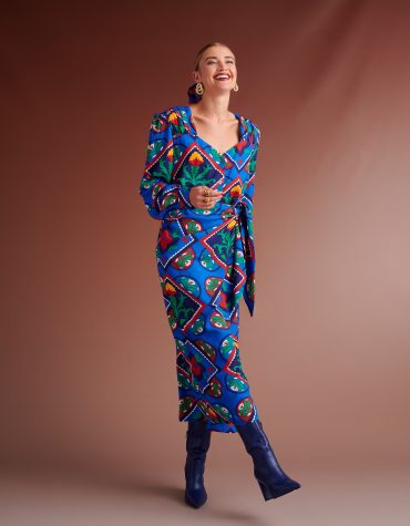 JOANNA ΠΟΥΚΑΜΙΣΟ ΣΕ ΣΧΗΜΑ ΚΑΡΔΙΑΣ (COBALT BLUE ) EKARAVAN ΜΠΛΟΥΖΕΣ 2