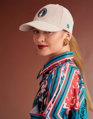 ASTRID CURDUROY DAD HAT (CAT ARTWORK) KARAVAN ACCESSORY 2