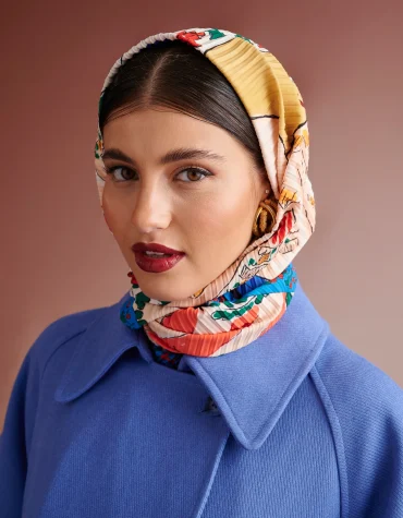 AMBER ΠΛΙΣΕ  SCARF (PAINTING ARTWORK) KARAVAN ΑΞΕΣΟΥΑΡ 2