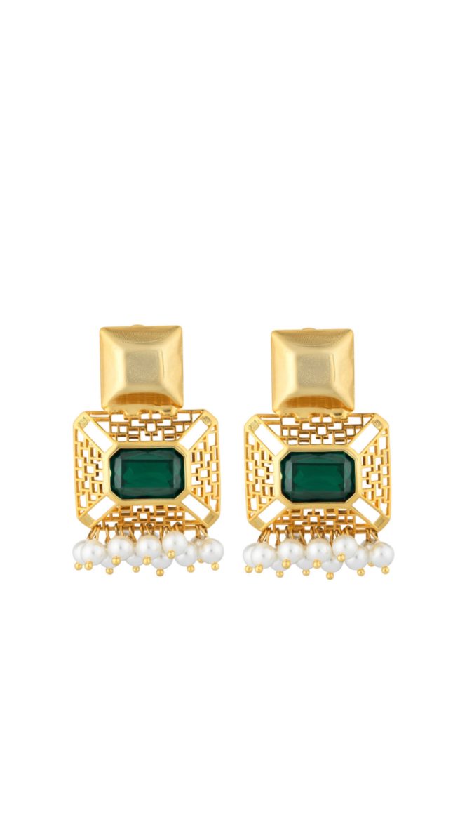 BELLADONNA EARRINGS (EMERALD) KALEIDO ACCESSORY 3