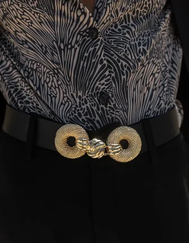 “TRUST” LEATHER BELT INDIVIDUAL ACCESSORY