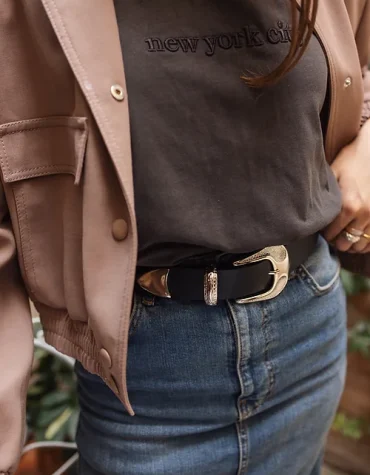 “RELEASE” LEATHER BELT INDIVIDUAL ACCESSORY
