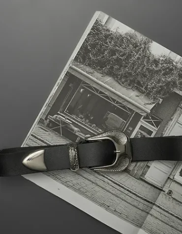 “RELEASE” LEATHER BELT INDIVIDUAL ACCESSORY