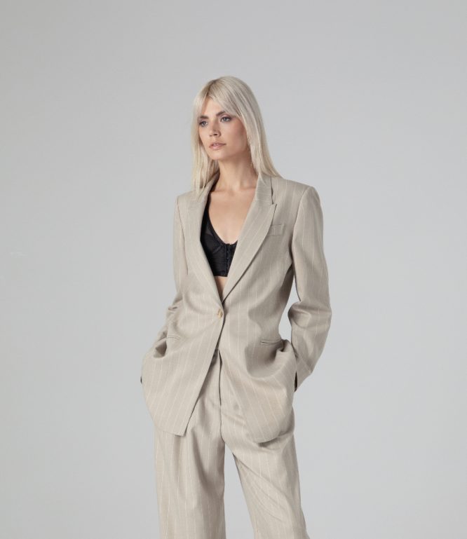 LINA ΡΙΓΕ BLAZER WITH ANIMAL PRINT LINING MAMO CLOTHES 5