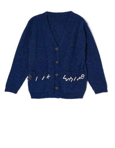 CARDIGAN WITH CRYSTALS (BLUE) MILKWHITE BLOUSES