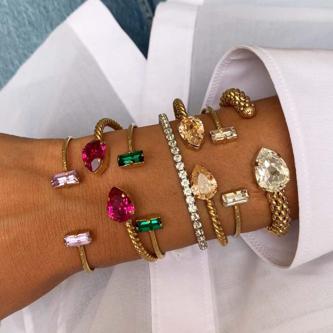 CLASSIC ROPE BRACELET/CRYSTAL CAROLINE SVEDBOM ΑΞΕΣΟΥΑΡ 6