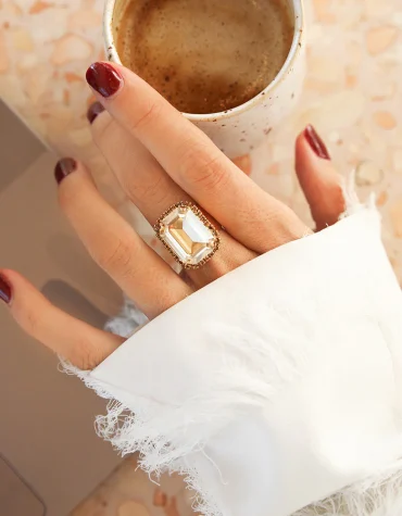 LYDIA COCKTAIL RING GOLD-GOLDEN SHADOW CAROLINE SVEDBOM ACCESSORY 2